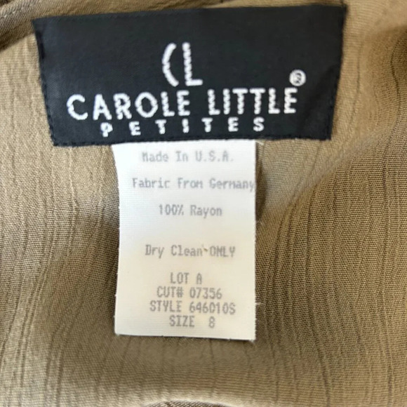 Carole Little Vintage Blouson Jacket and Full Skirt Outfit USA Made Size 12 - Picture 2 of 13